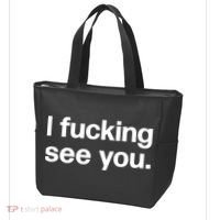 Funny Gift I Fucking See You | Funny Sarcastic Bartender Gift Tote Bag thumb 3