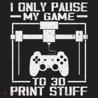 Funny Gamer I Pause My Game To 3d Print Beanie thumb 2