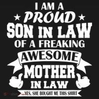 Funny Gift I'm A Proud Son In Law Of A Freaking Awesome Mother In Law Gift Women's Tank Top thumb 5