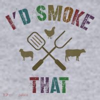Funny Grilling ID Smoke That Grill Daddy Pit Meat Squad Women's Sweatshirt thumb 2