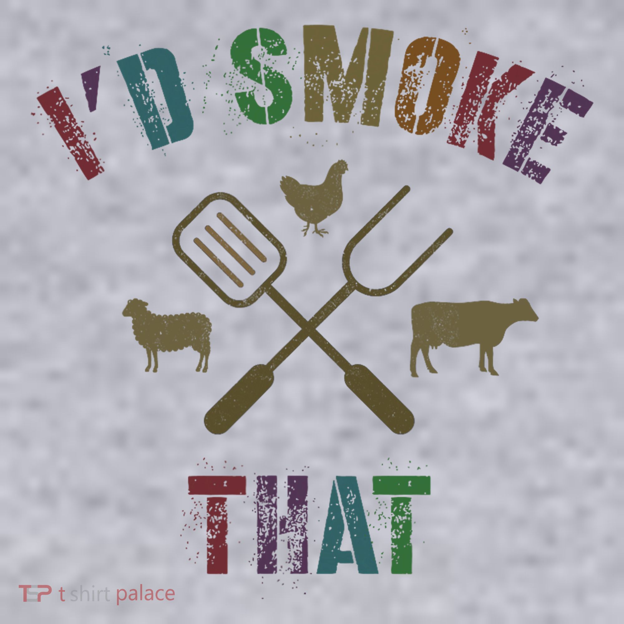 Funny Grilling ID Smoke That Grill Daddy Pit Meat Squad Women's Sweatshirt