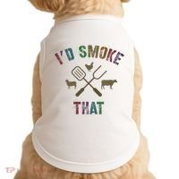 Funny Grilling ID Smoke That Grill Daddy Pit Meat Squad Doggie Tank thumb 0