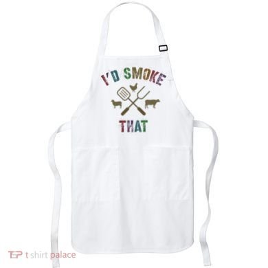 Funny Grilling ID Smoke That Grill Daddy Pit Meat Squad Apron