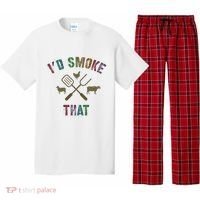 Funny Grilling ID Smoke That Grill Daddy Pit Meat Squad Pajama Set thumb 0