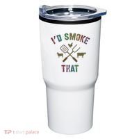 Funny Grilling ID Smoke That Grill Daddy Pit Meat Squad Tumbler thumb 0