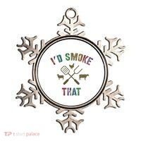 Funny Grilling ID Smoke That Grill Daddy Pit Meat Squad Ornament thumb 0