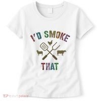 Funny Grilling ID Smoke That Grill Daddy Pit Meat Squad Women's T-Shirt thumb 0