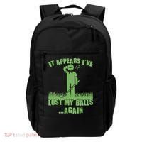 Funny Golf It Appears Ive Lost My Balls Again Backpack thumb 0