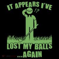 Funny Golf It Appears Ive Lost My Balls Again Coaster thumb 2