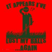 Funny Golf It Appears Ive Lost My Balls Again Santa Hat thumb 1