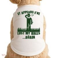 Funny Golf It Appears Ive Lost My Balls Again Doggie Tank thumb 0