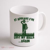 Funny Golf It Appears Ive Lost My Balls Again Coffee Mug thumb 1