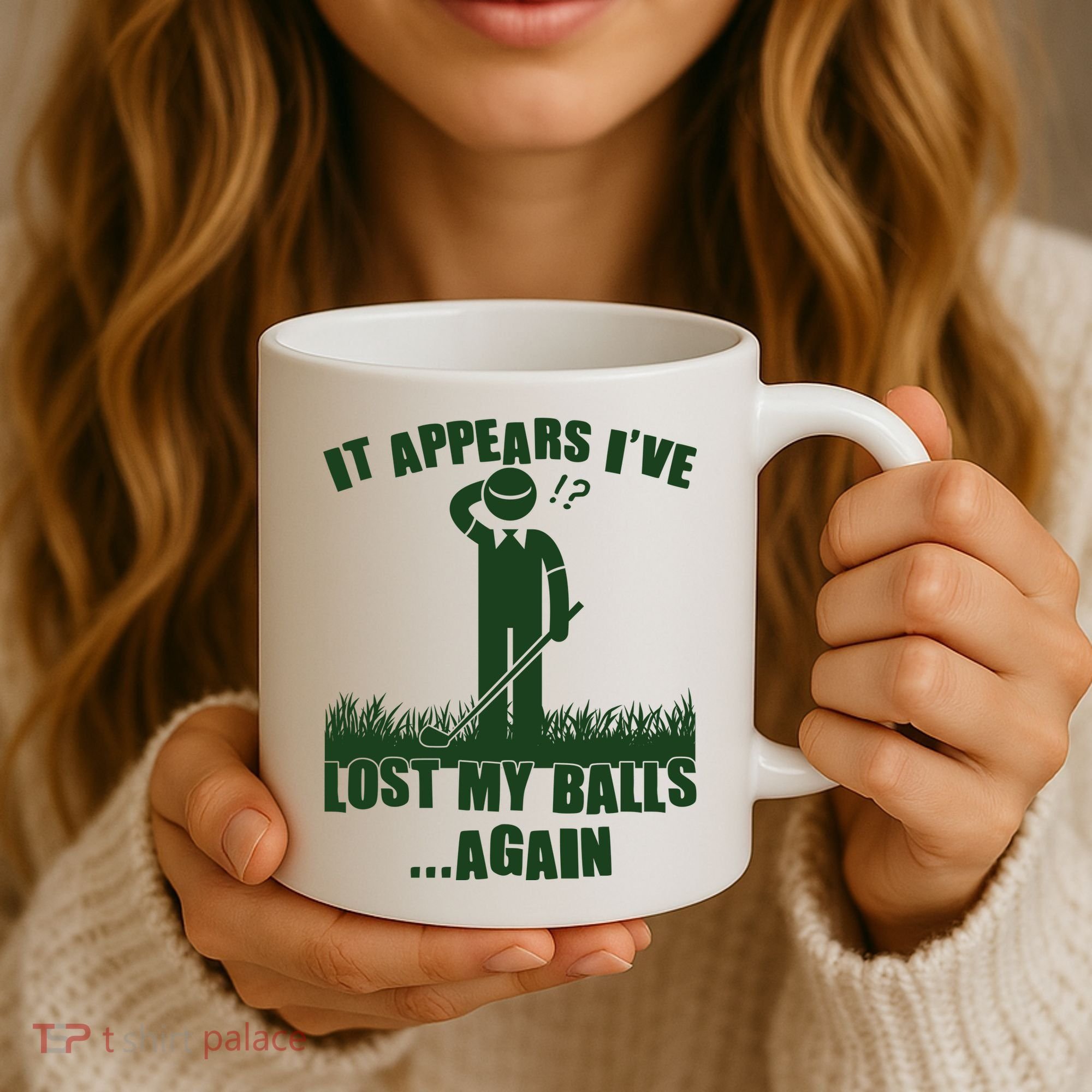 Funny Golf It Appears Ive Lost My Balls Again Coffee Mug