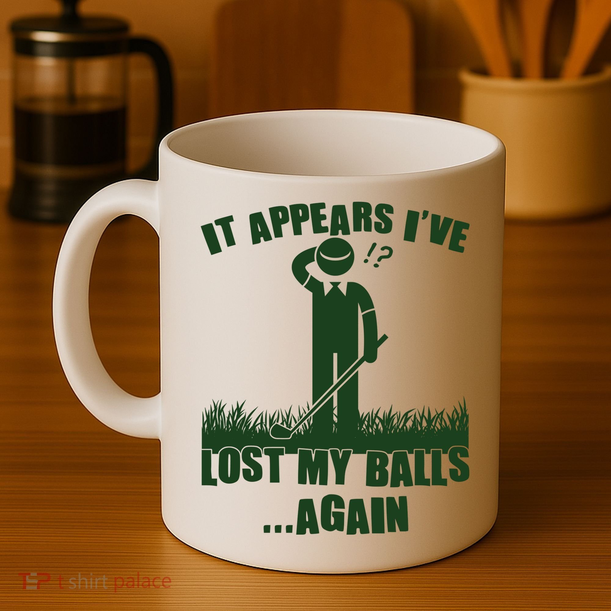 Funny Golf It Appears Ive Lost My Balls Again Coffee Mug