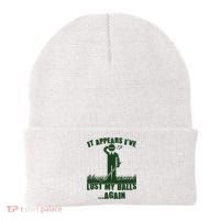 Funny Golf It Appears Ive Lost My Balls Again Beanie thumb 0
