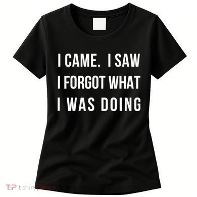 Funny Gift I Came I Saw I Forgot What I Was Doing Sarcastic Gift Women's T-Shirt
