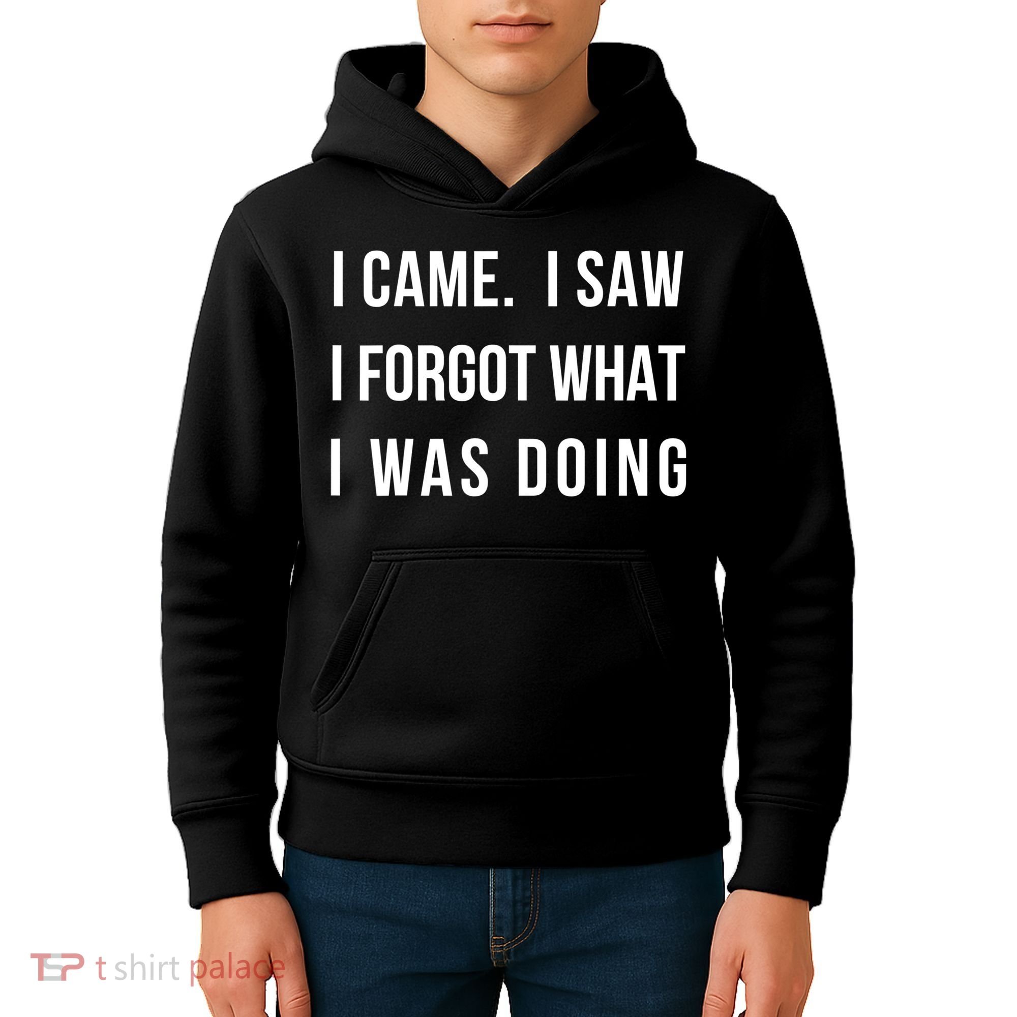 Funny Gift I Came I Saw I Forgot What I Was Doing Sarcastic Gift Kids Hoodie