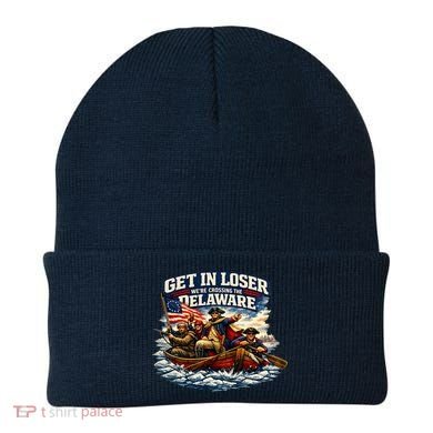 Funny Get In Loser We're Crossing The Delaware Beanie