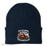 Funny Get In Loser We're Crossing The Delaware Beanie thumb 0
