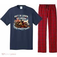 Funny Get In Loser We're Crossing The Delaware Pajama Set thumb 0