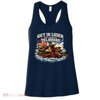 Funny Get In Loser We're Crossing The Delaware Women's Tank Top thumb 0