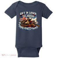 Funny Get In Loser We're Crossing The Delaware Baby Bodysuit thumb 0