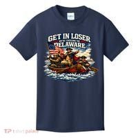 Funny Get In Loser We're Crossing The Delaware Kids T-Shirt thumb 0