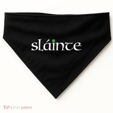 Funny Gift Irish Gaelic Slainte Gift USA-Made Doggie Bandana