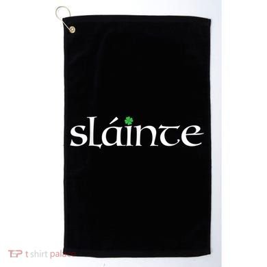 Funny Gift Irish Gaelic Slainte Gift Golf Towel