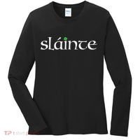 Funny Gift Irish Gaelic Slainte Gift Women's Long Sleeve Shirt thumb 0
