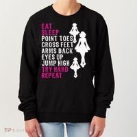 Funny Girl Irish Dance Gift, Eat Sleep Repeat Women's Sweatshirt thumb 0