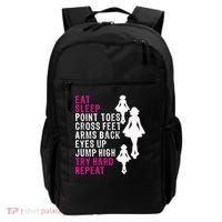Funny Girl Irish Dance Gift, Eat Sleep Repeat Backpack thumb 0