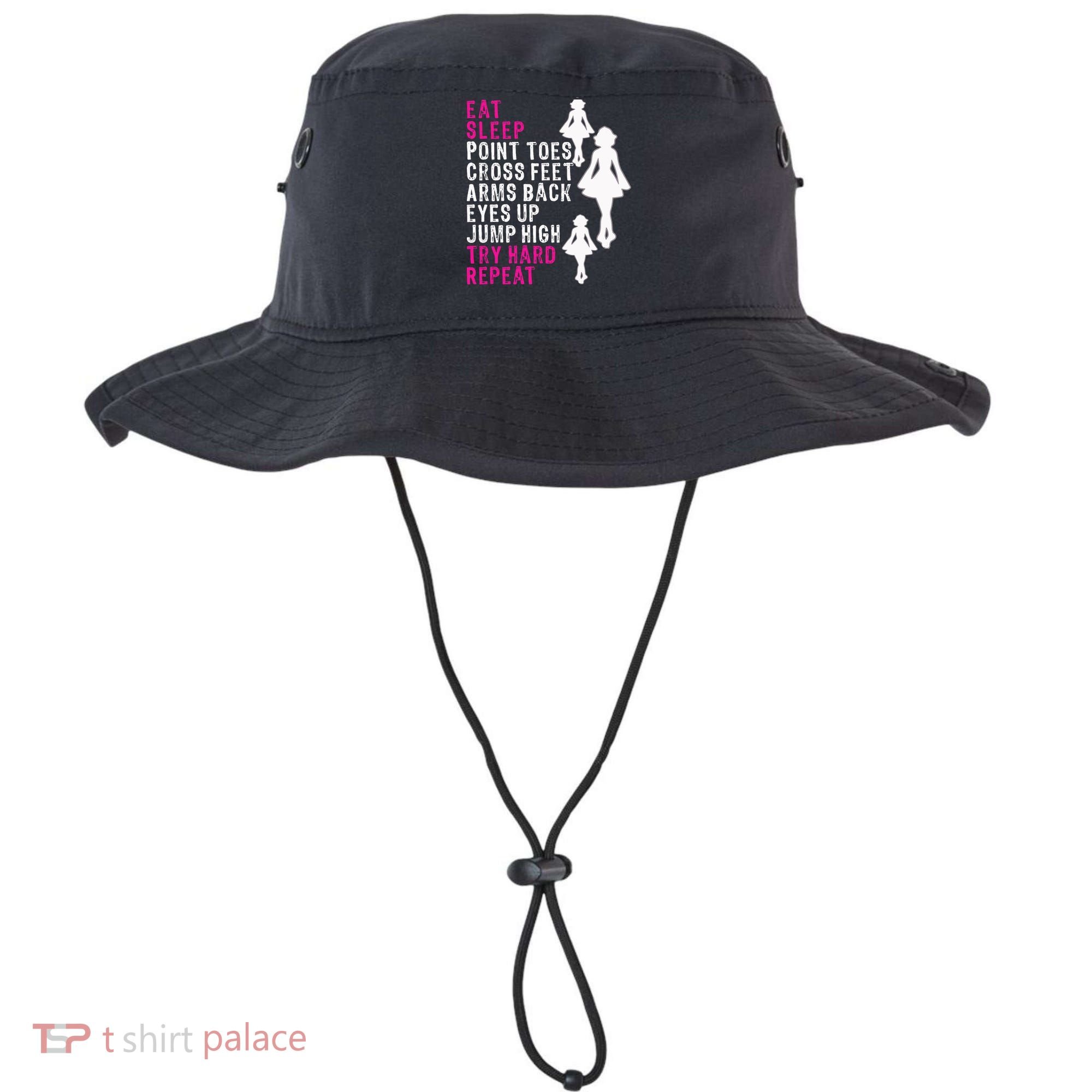 Funny Girl Irish Dance Gift, Eat Sleep Repeat Bucket Hat
