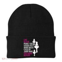 Funny Girl Irish Dance Gift, Eat Sleep Repeat Beanie thumb 0