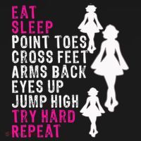 Funny Girl Irish Dance Gift, Eat Sleep Repeat Women's Hoodie thumb 2