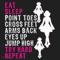 Funny Girl Irish Dance Gift, Eat Sleep Repeat Tumbler thumb 3
