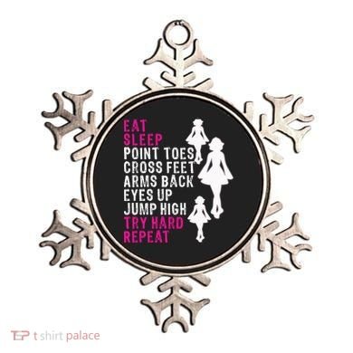 Funny Girl Irish Dance Gift, Eat Sleep Repeat Ornament