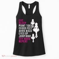 Funny Girl Irish Dance Gift, Eat Sleep Repeat Women's Tank Top thumb 0