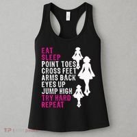 Funny Girl Irish Dance Gift, Eat Sleep Repeat Women's Tank Top thumb 3