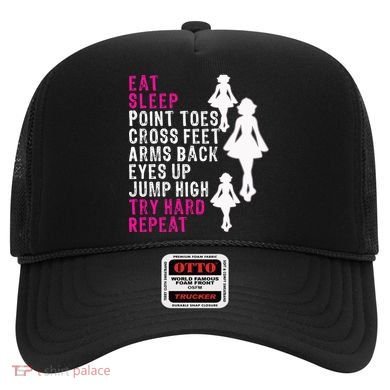 Funny Girl Irish Dance Gift, Eat Sleep Repeat Hat
