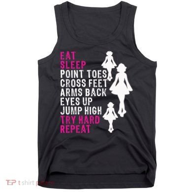 Funny Girl Irish Dance Gift, Eat Sleep Repeat Tank Top