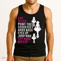 Funny Girl Irish Dance Gift, Eat Sleep Repeat Tank Top thumb 3