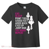 Funny Girl Irish Dance Gift, Eat Sleep Repeat Toddler T-Shirt thumb 0