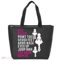 Funny Girl Irish Dance Gift, Eat Sleep Repeat Tote Bag thumb 0