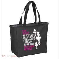 Funny Girl Irish Dance Gift, Eat Sleep Repeat Tote Bag thumb 2