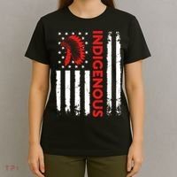 Funny Gift Indigenous People Day Us Flag Native American Heritage  T-Shirt thumb 4