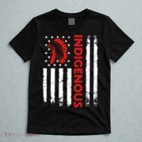 Funny Gift Indigenous People Day Us Flag Native American Heritage  T-Shirt thumb 5