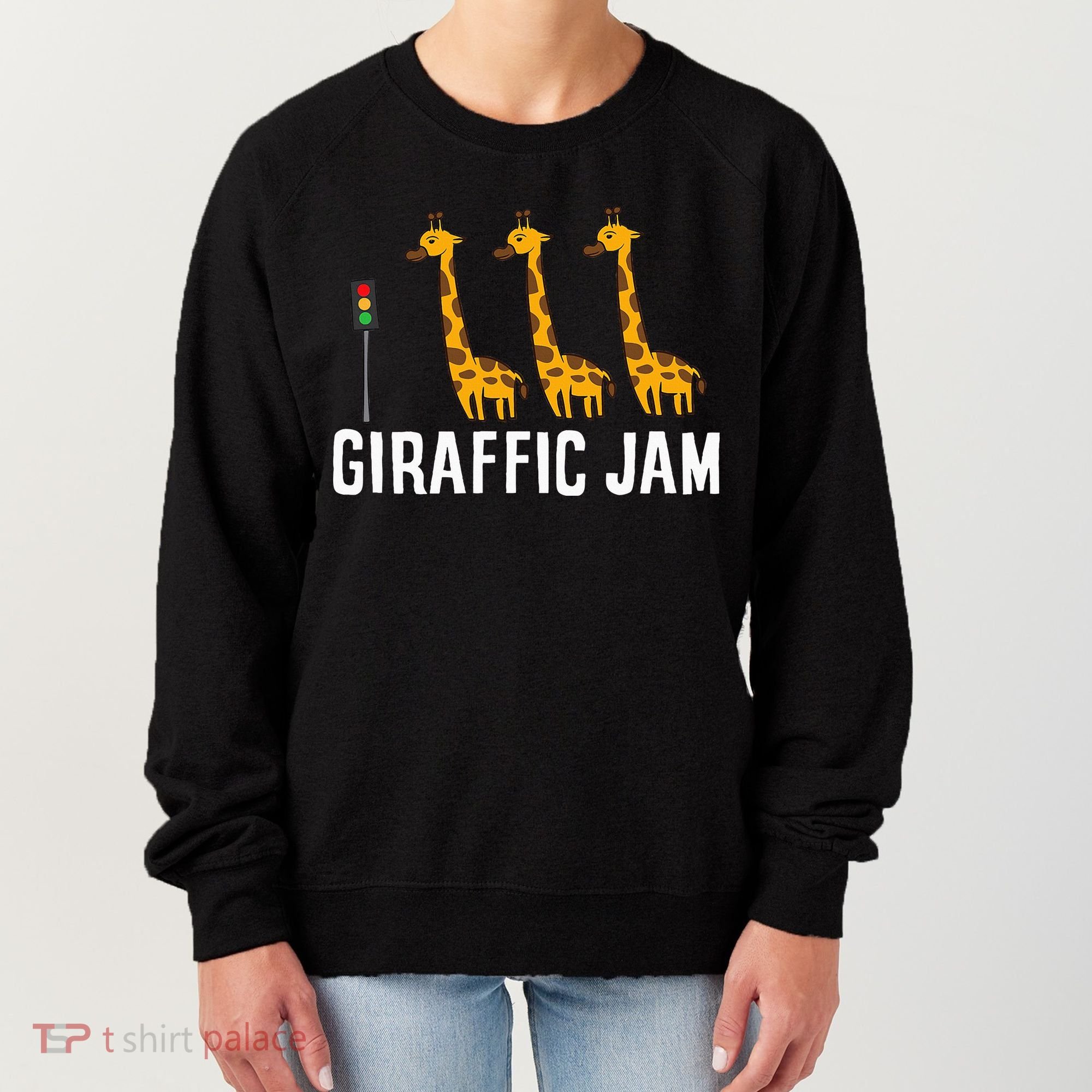Funny Giraffic Jam Cute Giraffe Giraffe Pun Cute Giraffe Women's Sweatshirt