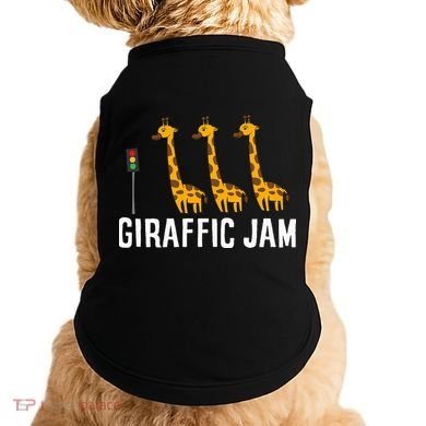 Funny Giraffic Jam Cute Giraffe Giraffe Pun Cute Giraffe Doggie Tank