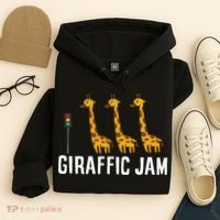Funny Giraffic Jam Cute Giraffe Giraffe Pun Cute Giraffe Hoodie thumb 4